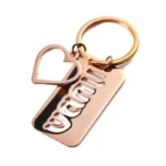 2359-2-Stainless steel rose gold keychain