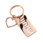 2359-3-Stainless steel rose gold keychain
