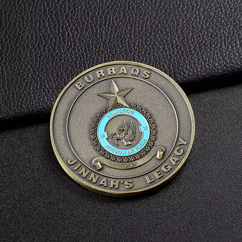 2515-6-Pakistani Air Force Armed 3D Painted Challenge Coin