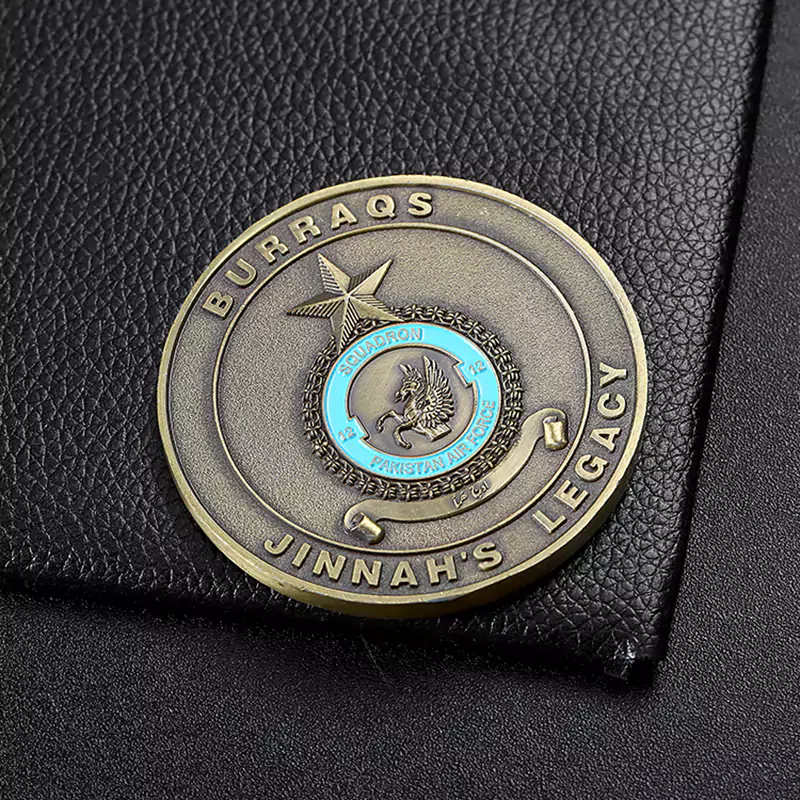 2515-9-Pakistani Air Force Armed 3D Painted Challenge Coin
