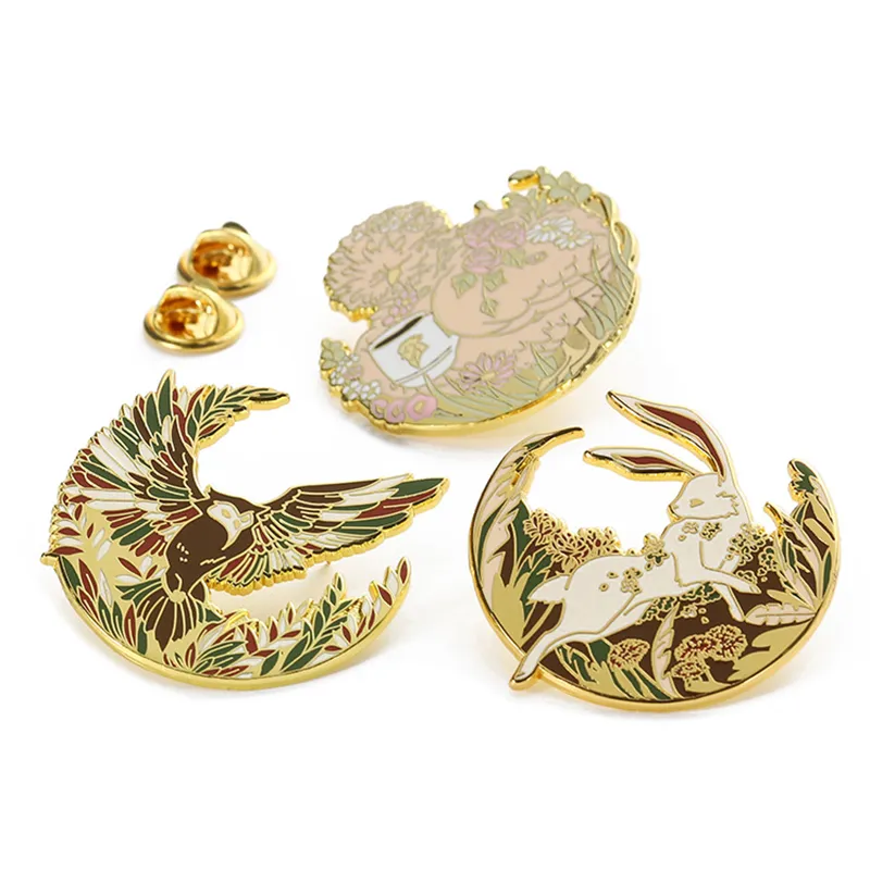 1705-3-Exquisite gilded animal badges 1705-3-Exquisite gilded animal badges