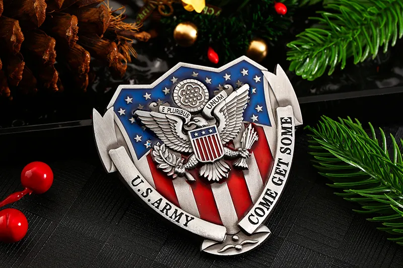 5653-1-United States Military Commemorative Shield-shaped Insignia