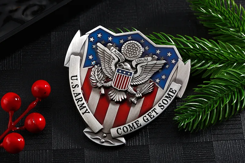 5653-5-United States Military Commemorative Shield-shaped Insignia