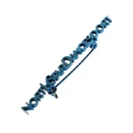 1570-3-North Star Dancing Sports Blue Letter Pins Brooch