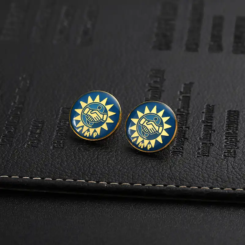 1912-6-Design Logo Gold Metal Custom Enamel Pins