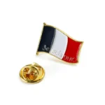 1643-1-French Flag Epoxy Resin Emblem