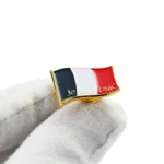 1643-4-French Flag Epoxy Resin Emblem