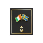 1644-2- Irish and Swedish Flag Combination Pin