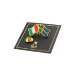 1644-5- Irish and Swedish Flag Combination Pin