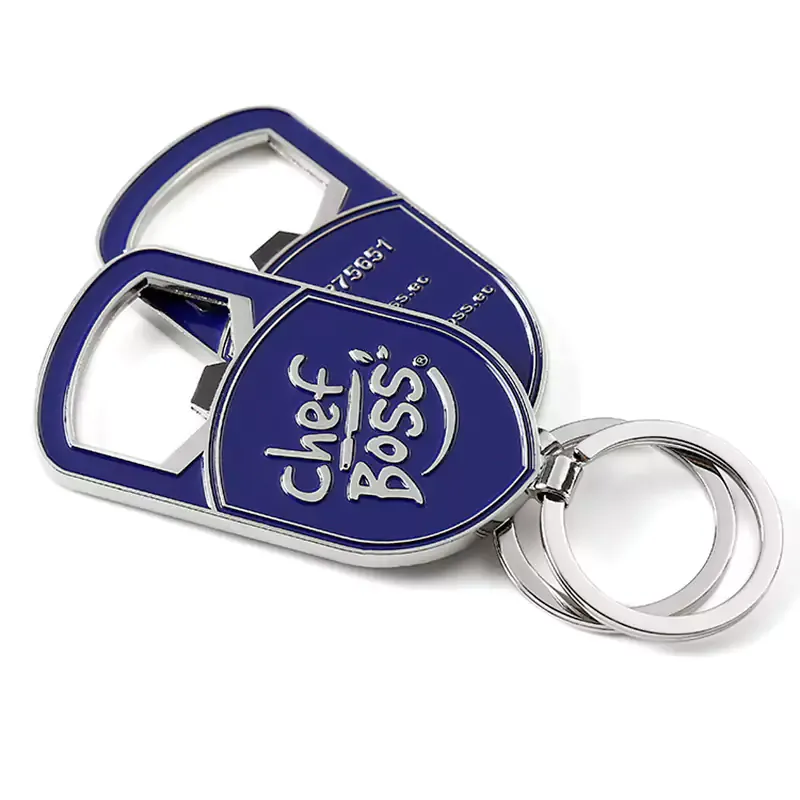 2104-3-Head chef blue lacquered silver bottle opener