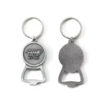 Antique silver embossed-logo bottle opener wholesale custom branding