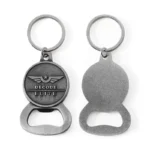 Engraved emblem keychain bottle opener custom promotional gift