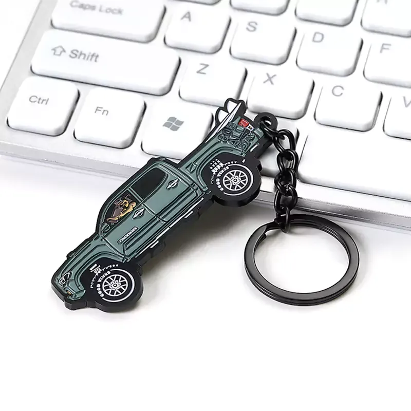 2179-1-Green truck painted and electroplated black special-shaped