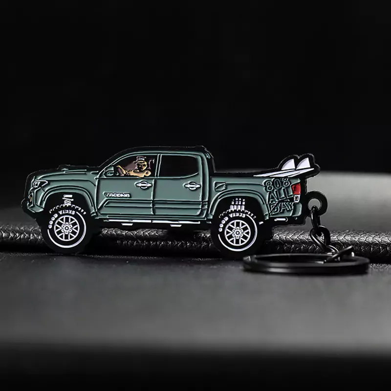 2179-6-Green truck painted and electroplated black special-shaped