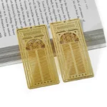 3007-4-Gold-plated hollow book mark