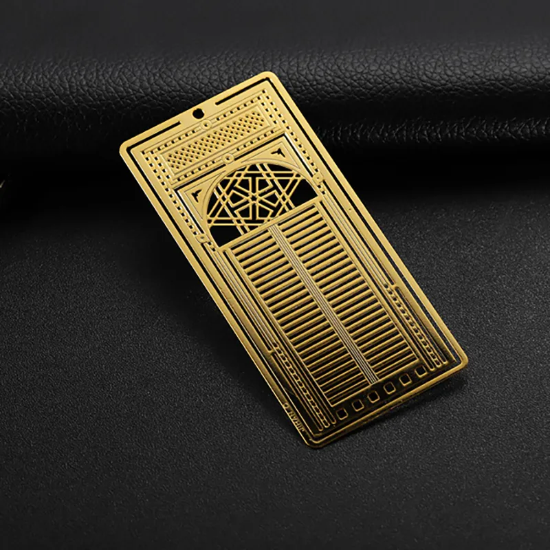 3007-5-Gold-plated hollow book mark