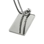 3207-1-Nickel-plated graffiti custom dog collar