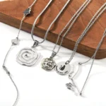 3808-4-Multi-style Stainless Steel Pendant Necklaces