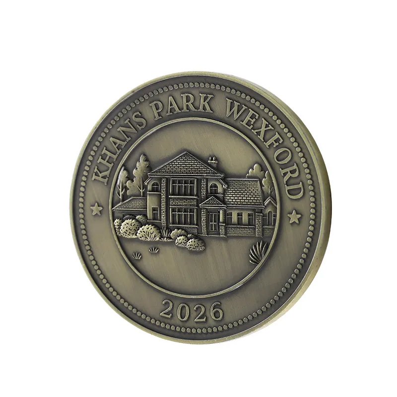 2525-5-Personalized Logo Metal Challenge Coin & Velvet Presentatio