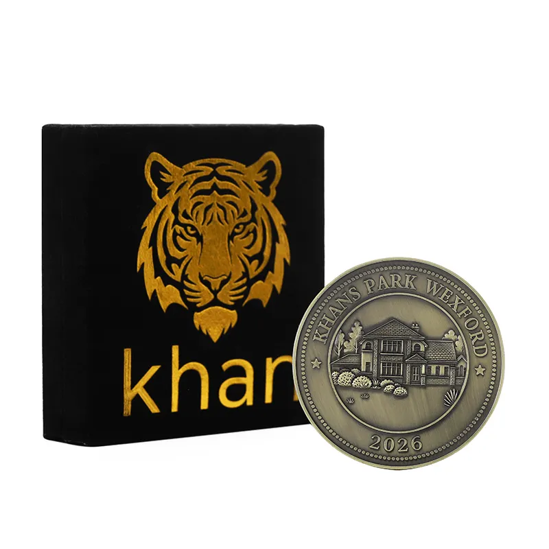 2525-6-Personalized Logo Metal Challenge Coin & Velvet Presentatio