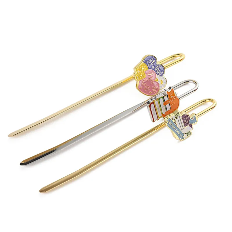 3152-1-Customized Metal Soft Enamel Bookmarks